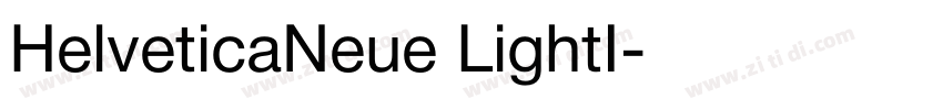 HelveticaNeue LightI字体转换
